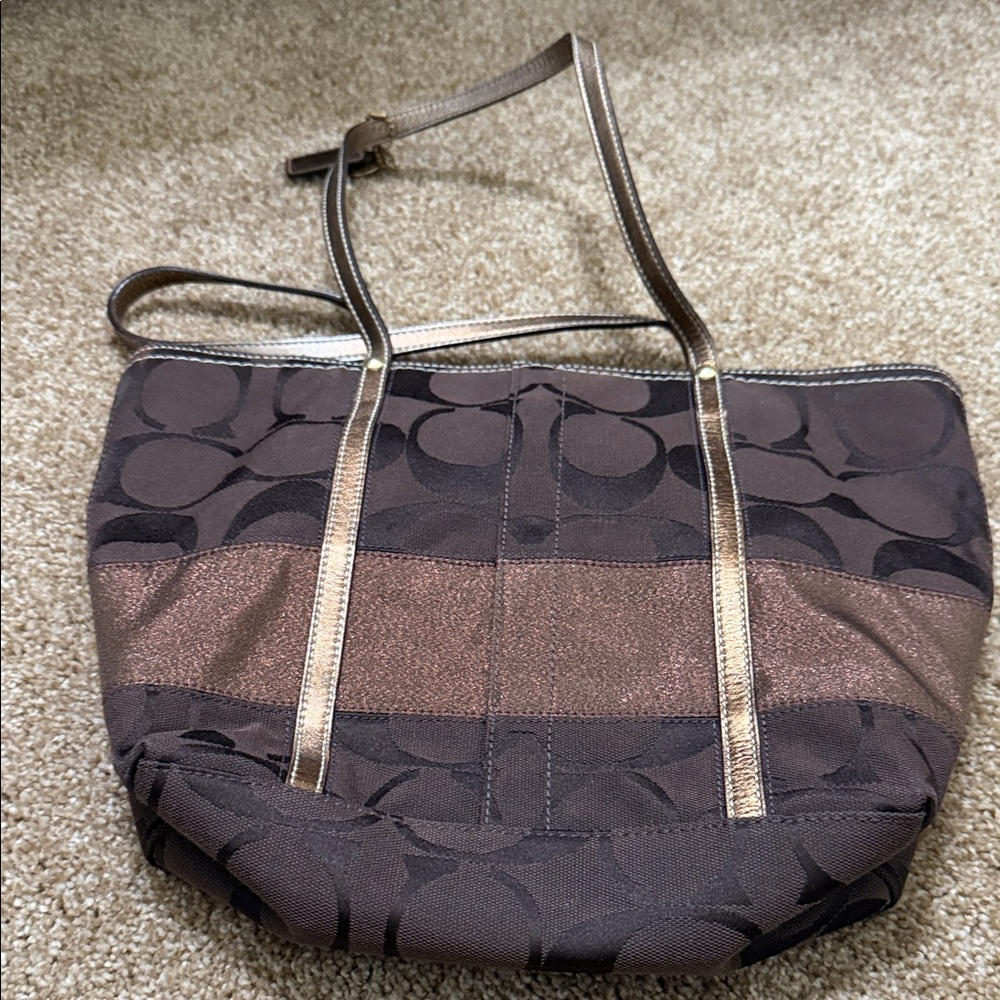 Coach Elegant Brown Tote Bag